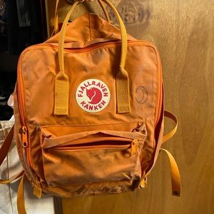Orange Fjallraven bag